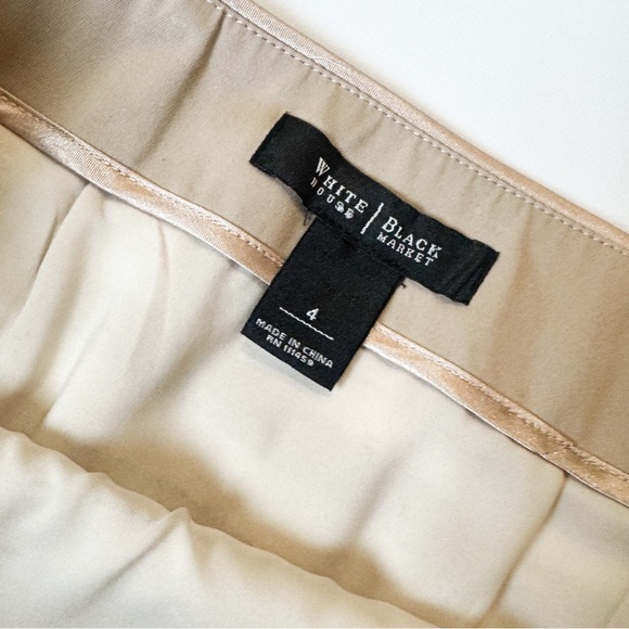 WHBM beige/ brown/ tan sequin striped pencil skirt ❤️ - Picture 6 of 7